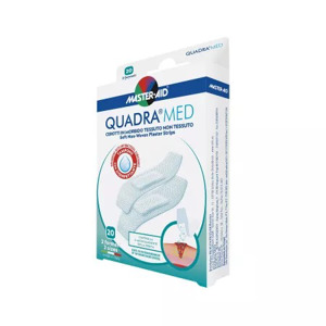 Plasturi piele sensibila Quadra Med Master-Aid, 2 marimi, 20 bucati, Pietrasanta Pharma 